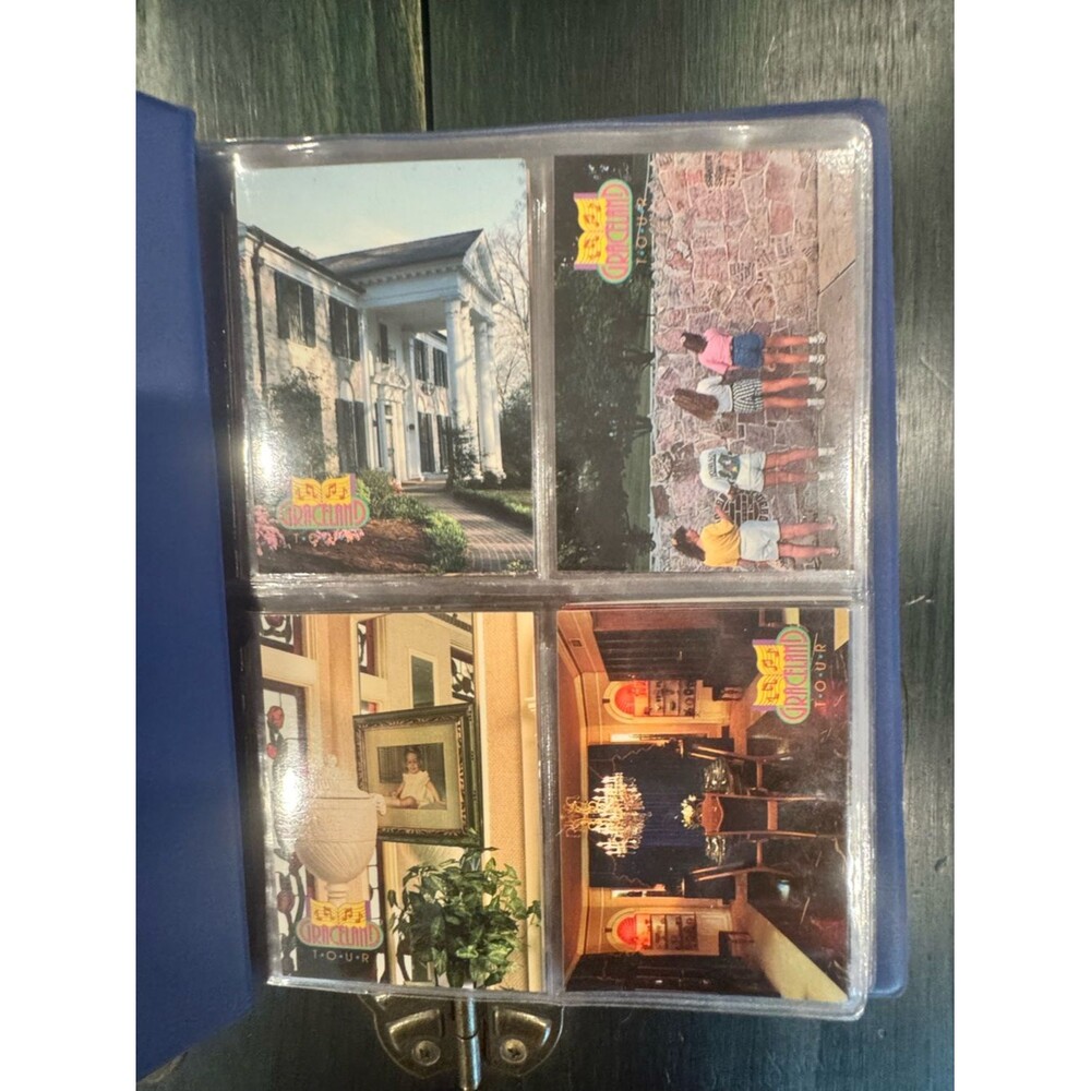 Vintage 1992 Elvis Graceland Tour Trading Cards in Album